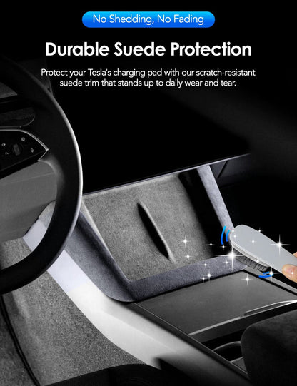 Center Console Wireless Charger Cover Trim for Model 3 Highland & New Model Y