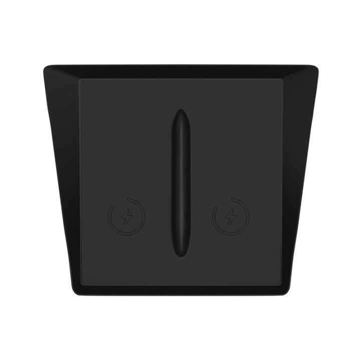 Center Console Wireless Charging Pad with Side Pockets For Tesla Model 3 Highland & Model Y Juniper