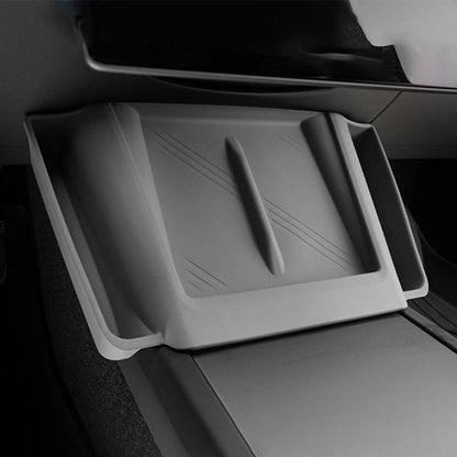 Center Console Wireless Charging Pad with Side Pockets For Tesla Model 3 Highland & Model Y Juniper