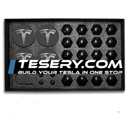 Center Wheel Center Cap Kit With Puller for Tesla Model 3/Y/S/X