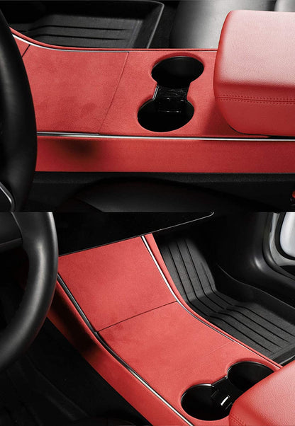 Alcantara Central Control Panel Sticker for Tesla Model 3