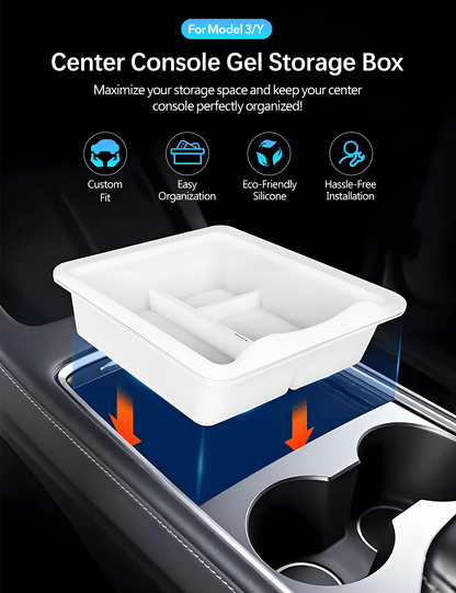 Central Storage Box for Tesla Model 3/Y