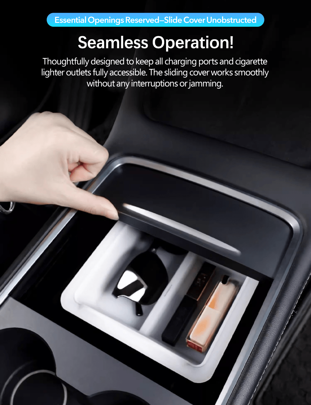 Central Storage Box for Tesla Model 3/Y