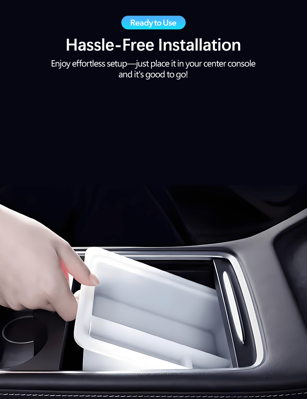 Central Storage Box for Tesla Model 3/Y