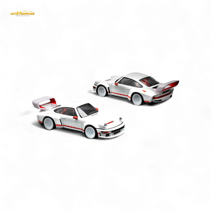 Pop Race Porsche Singer DLS Turbo White 1:64