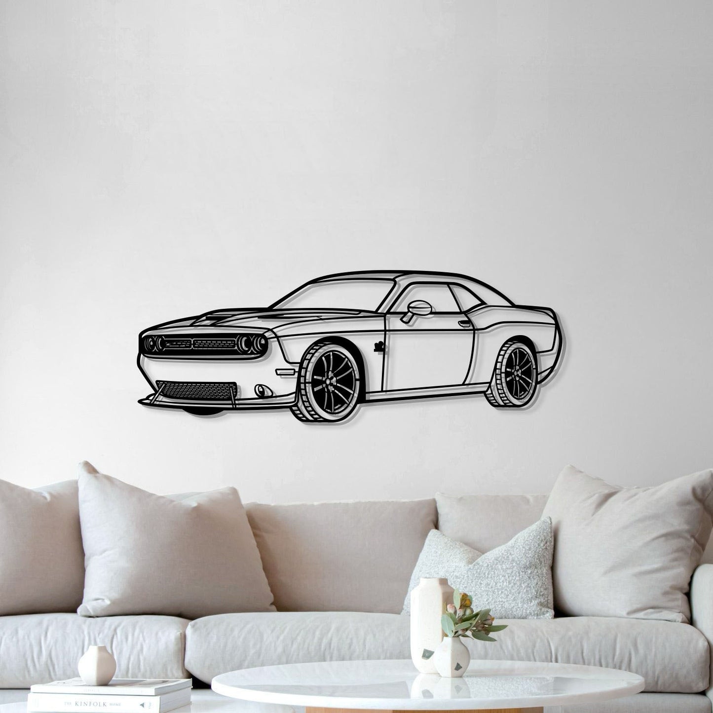 2019 Challenger SRT Perspective Metal Car Wall Art - MT1261