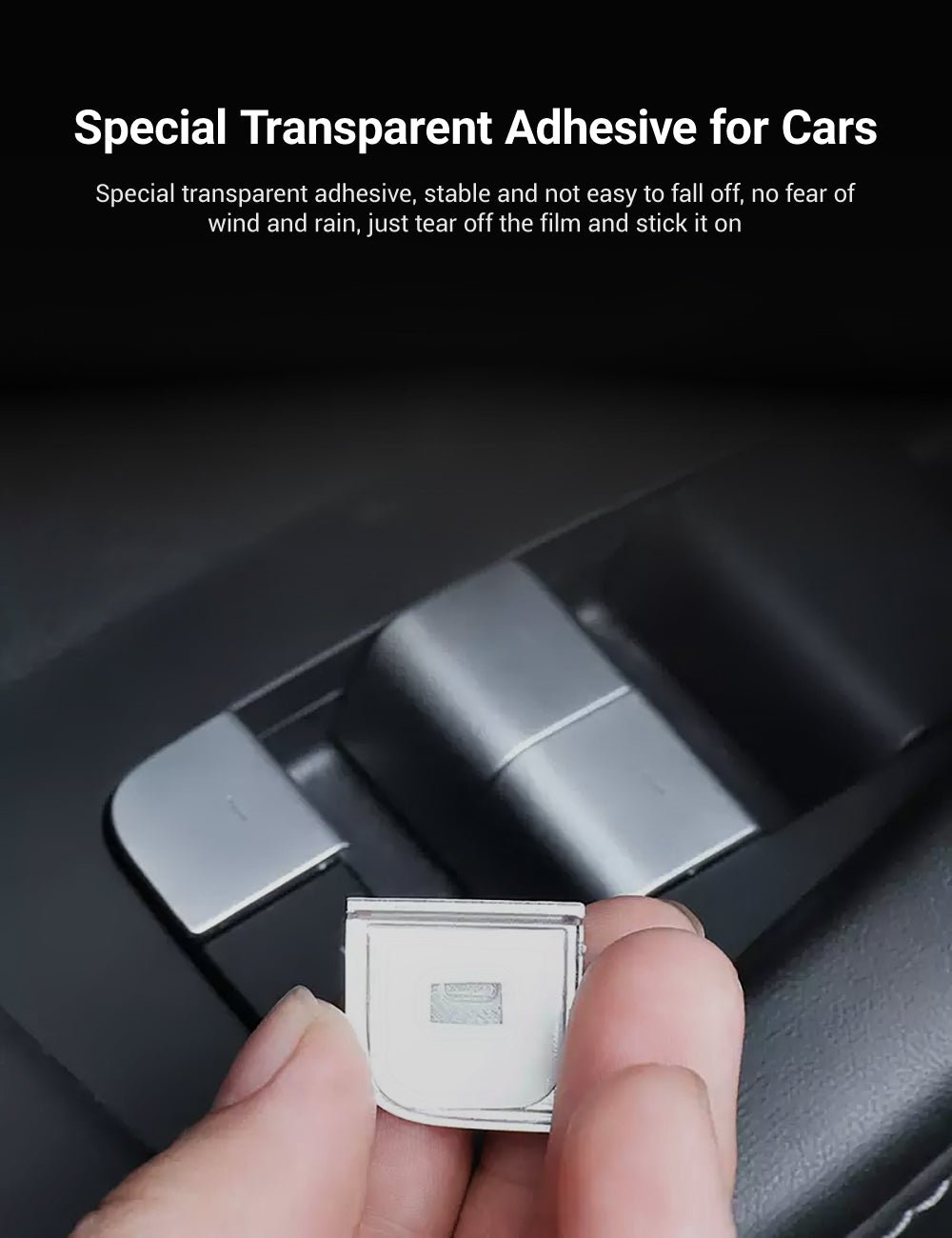 Door Button Glass Lifting Patch for Tesla Model 3/Y