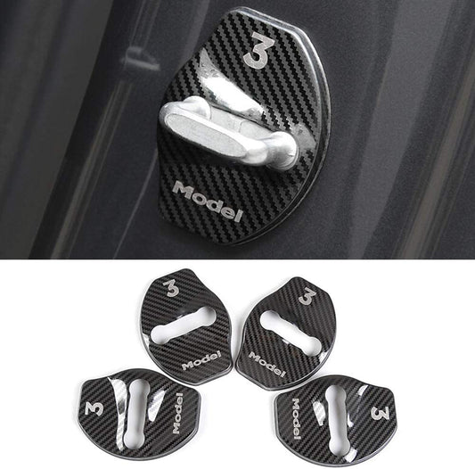 Door Lock Buckle Cover [4 pcs] for Tesla Model 3 & Model Y