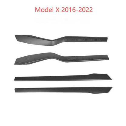 Door Trim Dry Carbon Fiber Overlay for Model S/X