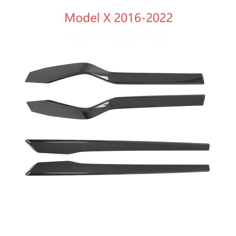 Door Trim Dry Carbon Fiber Overlay for Model S/X