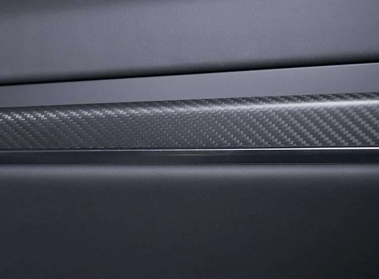 Door Trim Dry Carbon Fiber Overlay for Model S/X