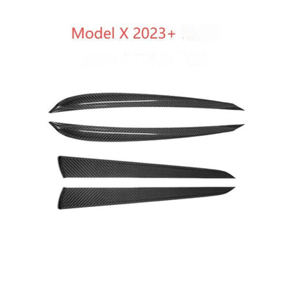 Door Trim Dry Carbon Fiber Overlay for Model S/X