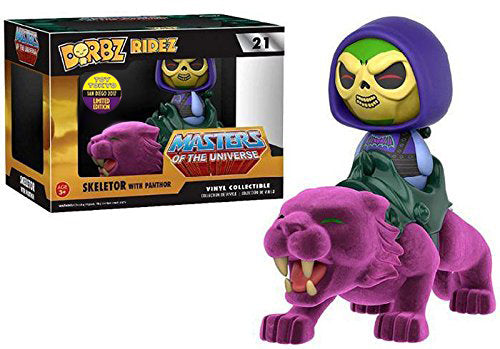 Dorbz Ridez Battle Armor Skeletor w/ Panthor (Flocked) - 2017 Toy Tokyo/SDCC Exclusive