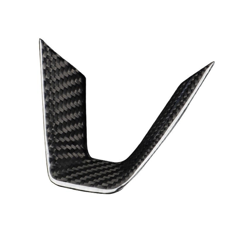 Dry Carbon Fiber Steering Wheel V-Cover for Model 3 Highland & New Model Y