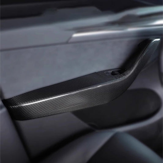 Dry Carbon Fibre Door Armrest Covers for Tesla Model Y / Model Y Juniper