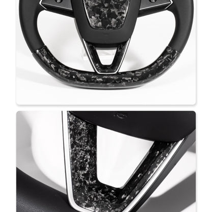 Dry Carbon Fiber Steering Wheel V-Cover for Model 3 Highland & New Model Y