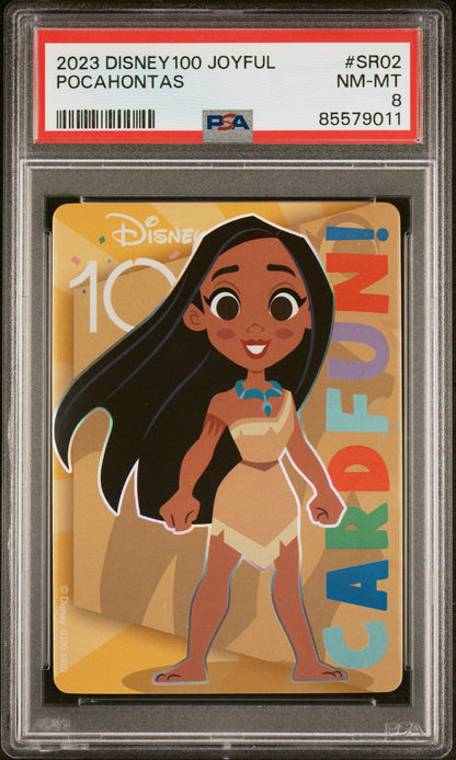 2023 CARD FUN DISNEY 100 JOYFUL POCAHONTAS SR02 PSA 8