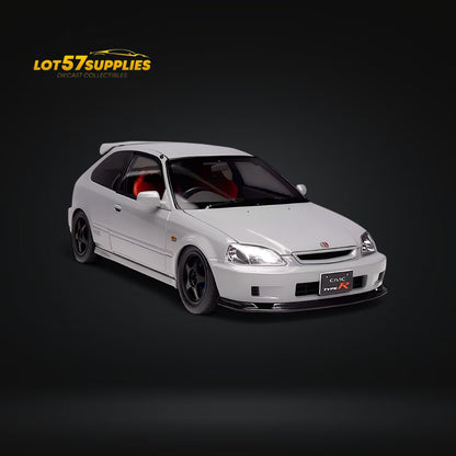 MOTORHELIX Honda Civic Type-R EK9 Nardo Grey With SW388 Wheels 1:18