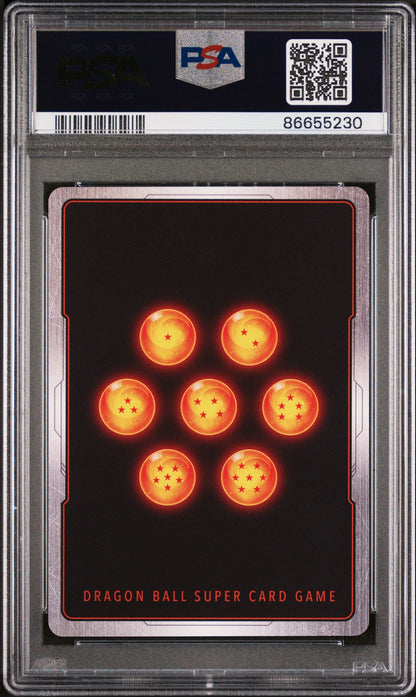 2022 DRAGON BALL SUPER MYTHIC BOOSTER SS4 S.GOKU/BYD.LMTS. #P-262 - PSA 8