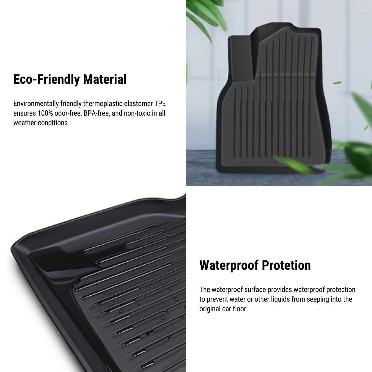 Floor Mat for Five Seater Tesla Model S (Left Hand Drive)