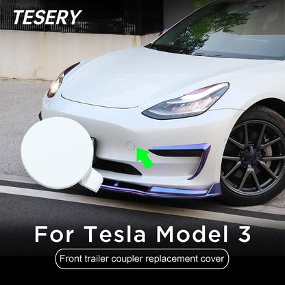 Front Bumper Tow Hole Tow Hitch Cover OEM for Tesla Model 3