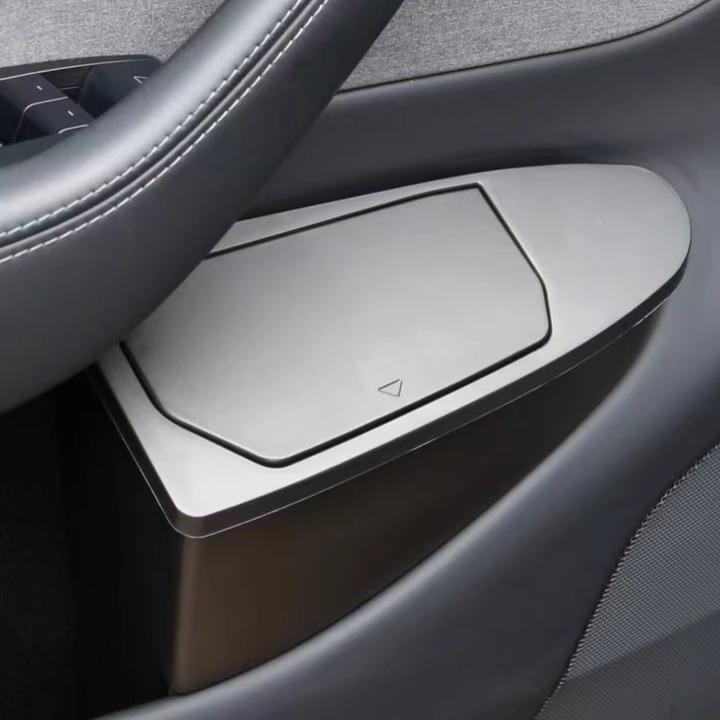 Front Door Trash Can Organizer for Tesla Model Y Juniper (2PCS)