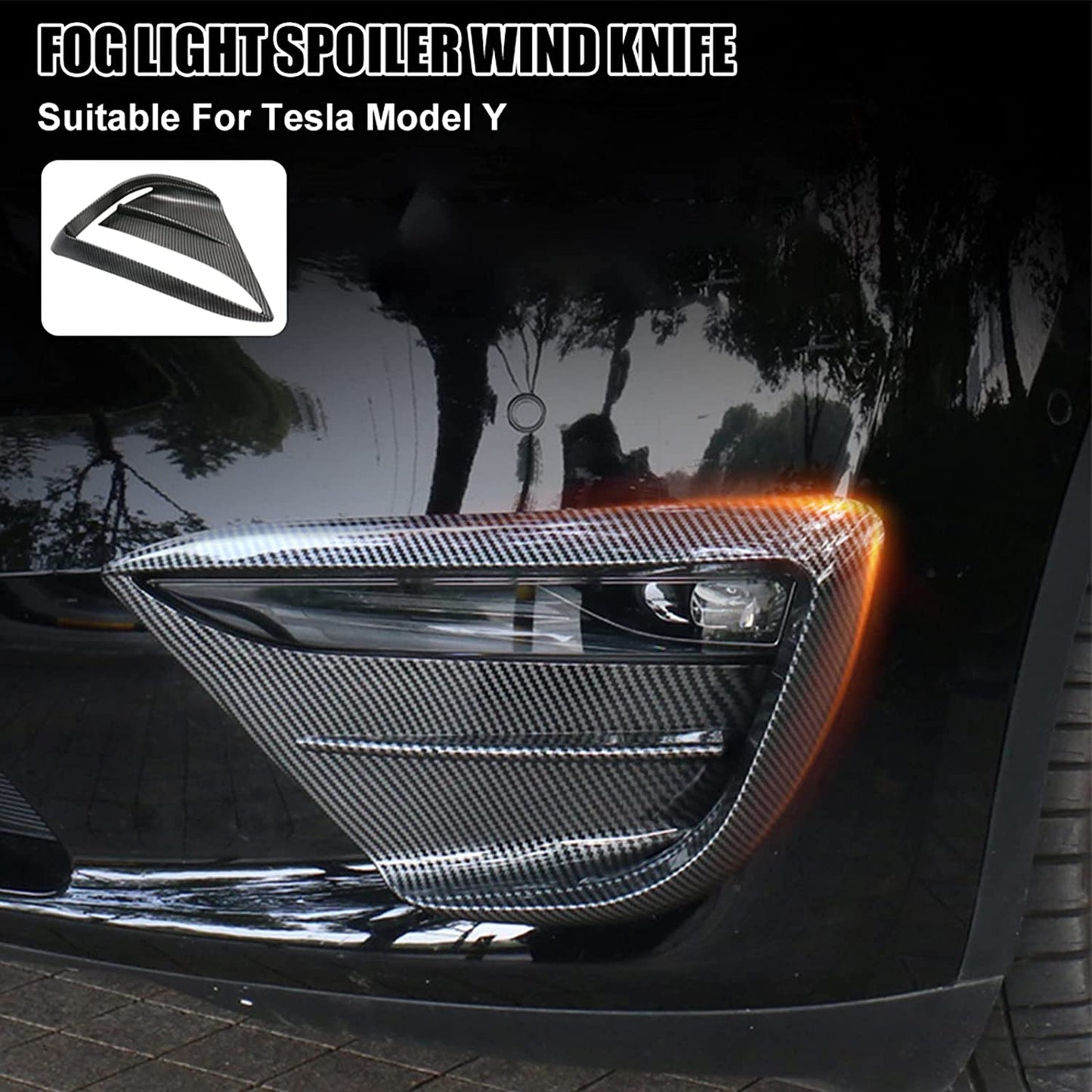 Fog Light Spoiler cover for Tesla Model Y