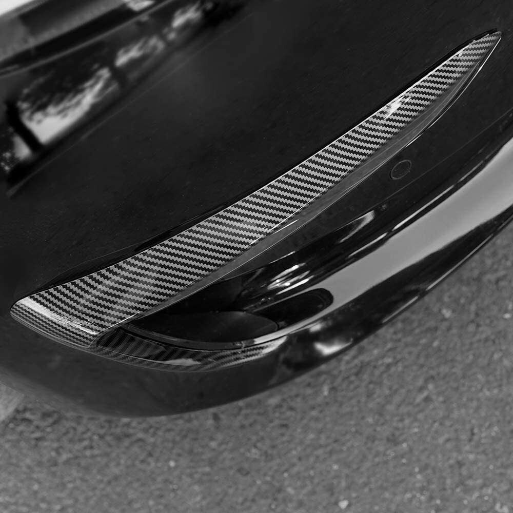 Front Fog Light Trim Cover Eyebrow Spoiler for Tesla Model 3 / Y