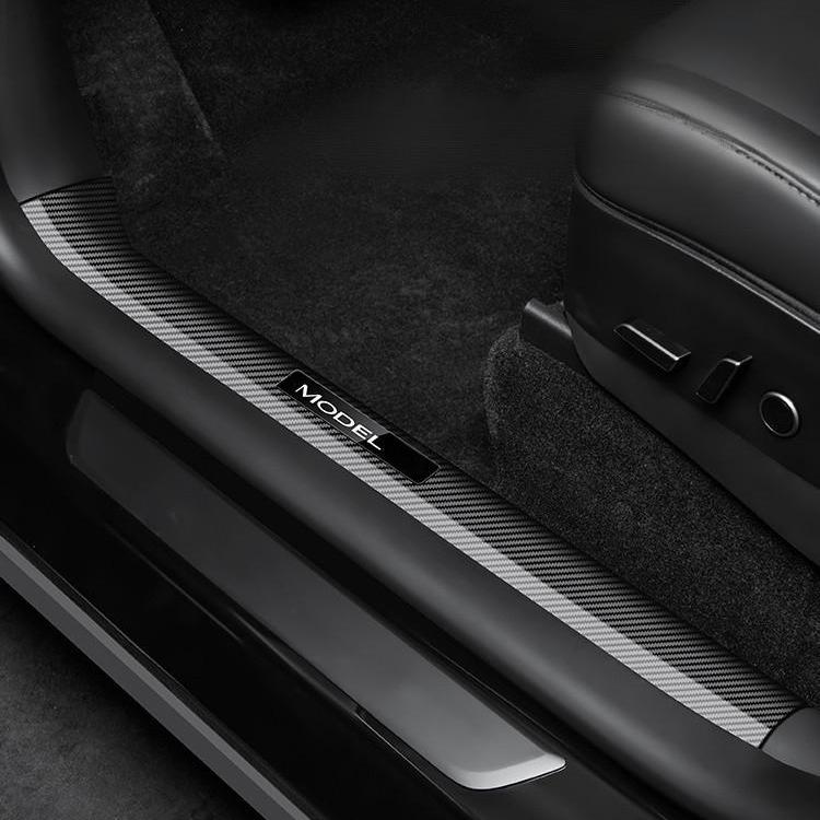 Front & Rear Door Sill Protection Strips for Model 3 Highland (4PCS)