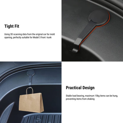 Front Trunk Hook Holding Clips for Tesla Model 3