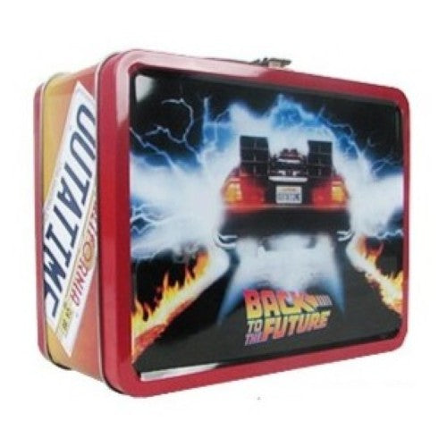 Back to the Future Outatime Retro Style Tin Tote Lunch Box