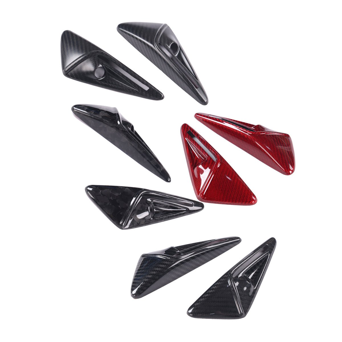 Full Side Camera Covers for Tesla Model 3 / Y - Carbon Fiber Exterior Mods