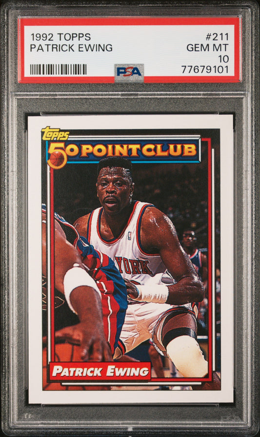 1992 TOPPS PATRICK EWING  #211 - PSA 10