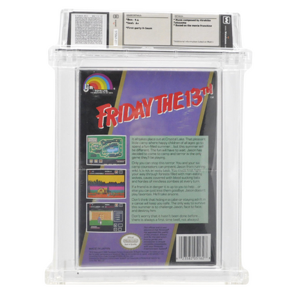 Graded NES Cart in Box (Sealed) - Friday The 13th WATA 9.4/A+