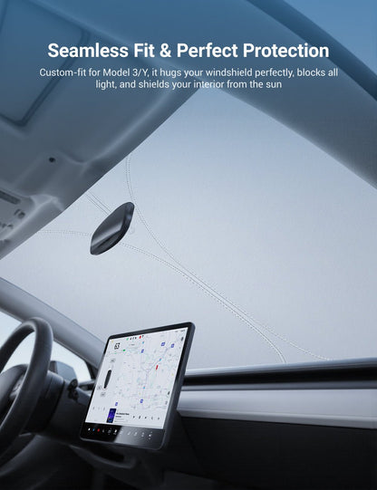 Graphene Front Windshield Sunshade for Model 3 Highland / Model Y Juniper