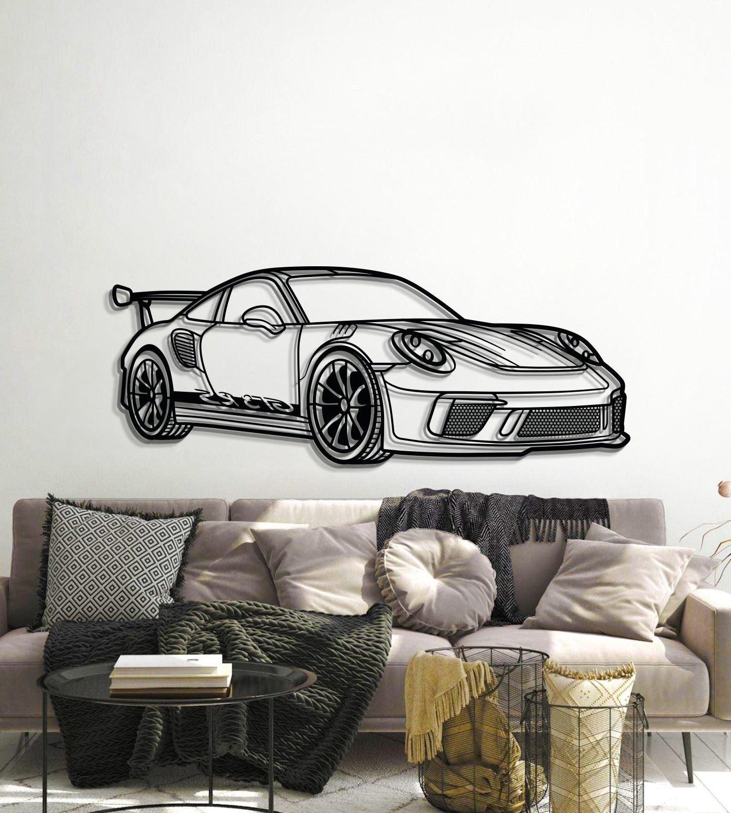 911 GT3 RS 992 Perspective Metal Car Wall Art - MT0460