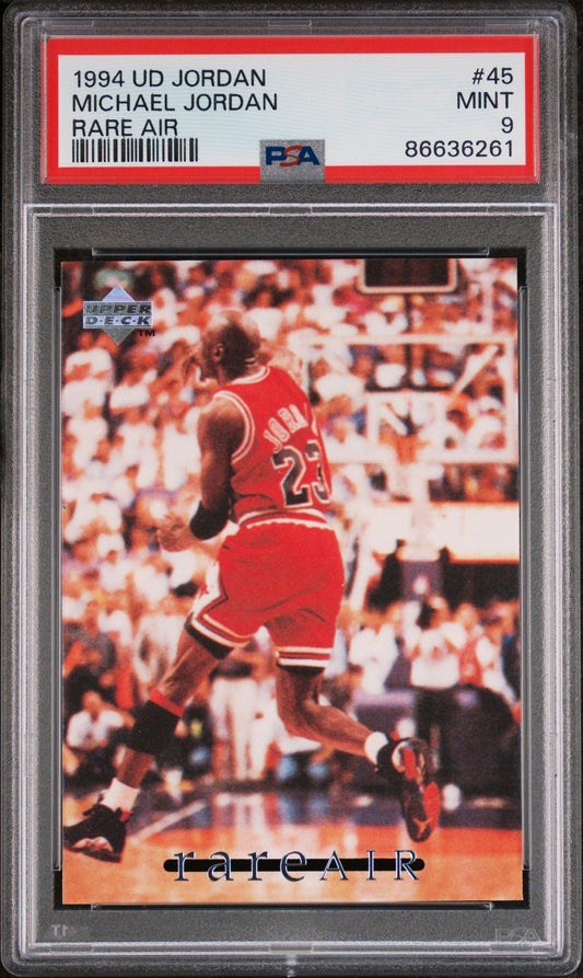 1994 UPPER DECK MJ RARE AIR MICHAEL JORDAN RARE AIR #45 - PSA 9