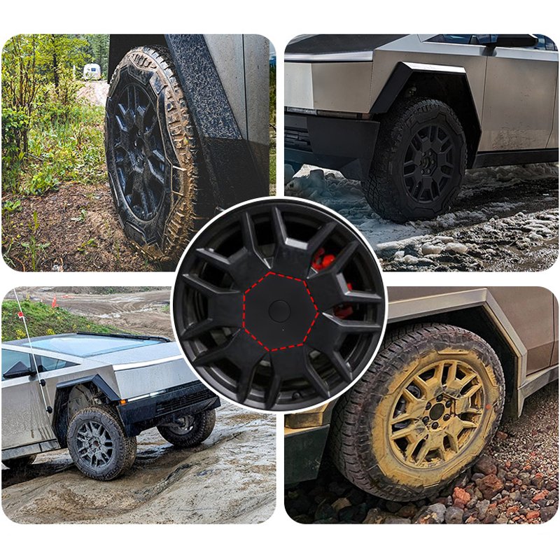 Center Hub Caps for 20" Cyber Wheels for Cybertruck