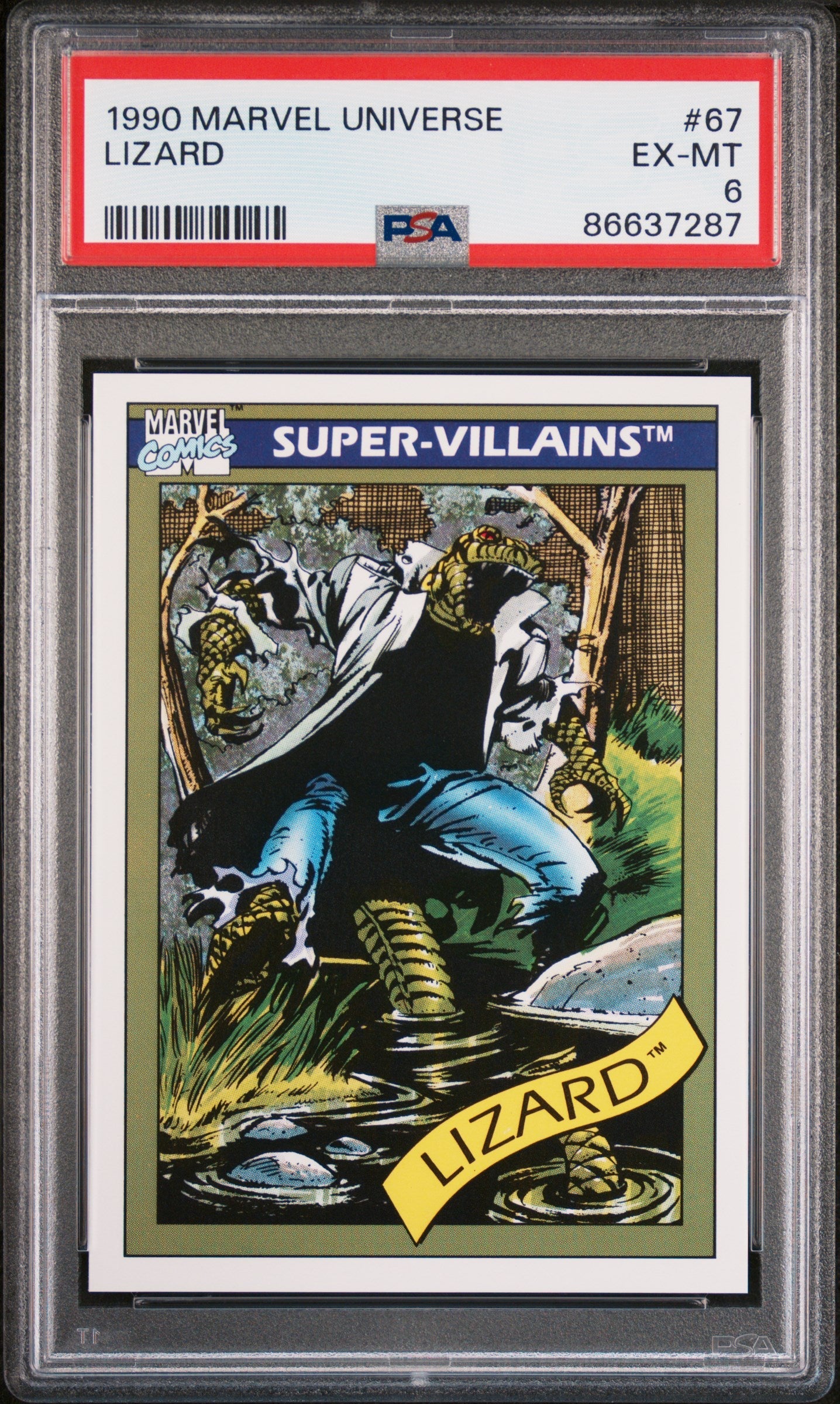 1990 MARVEL UNIVERSE LIZARD  #67 - PSA 6