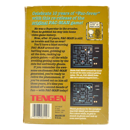 NES Cart in Box - Pac-Man (Tengen, No Manual)
