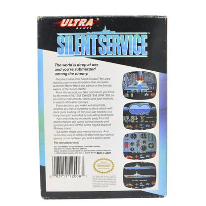 NES Cart Complete in Box - Silent Service