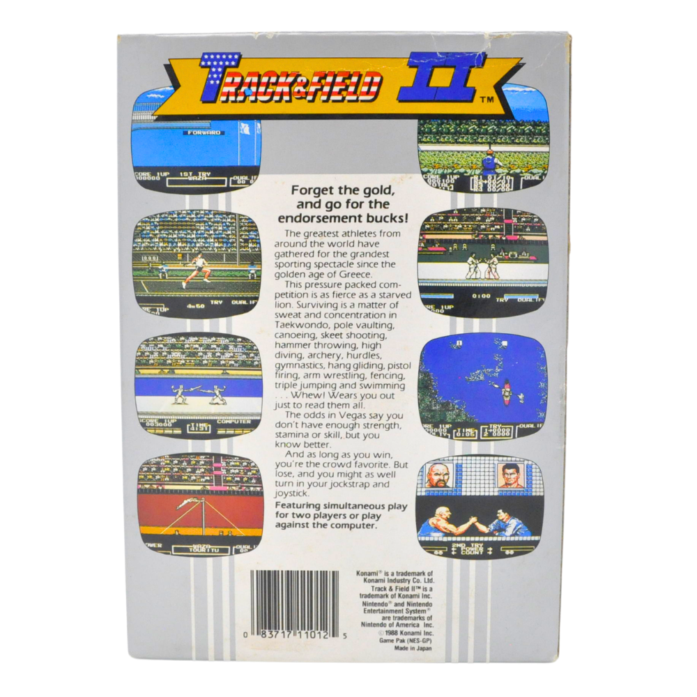 NES Cart Complete in Box - Track & Field II