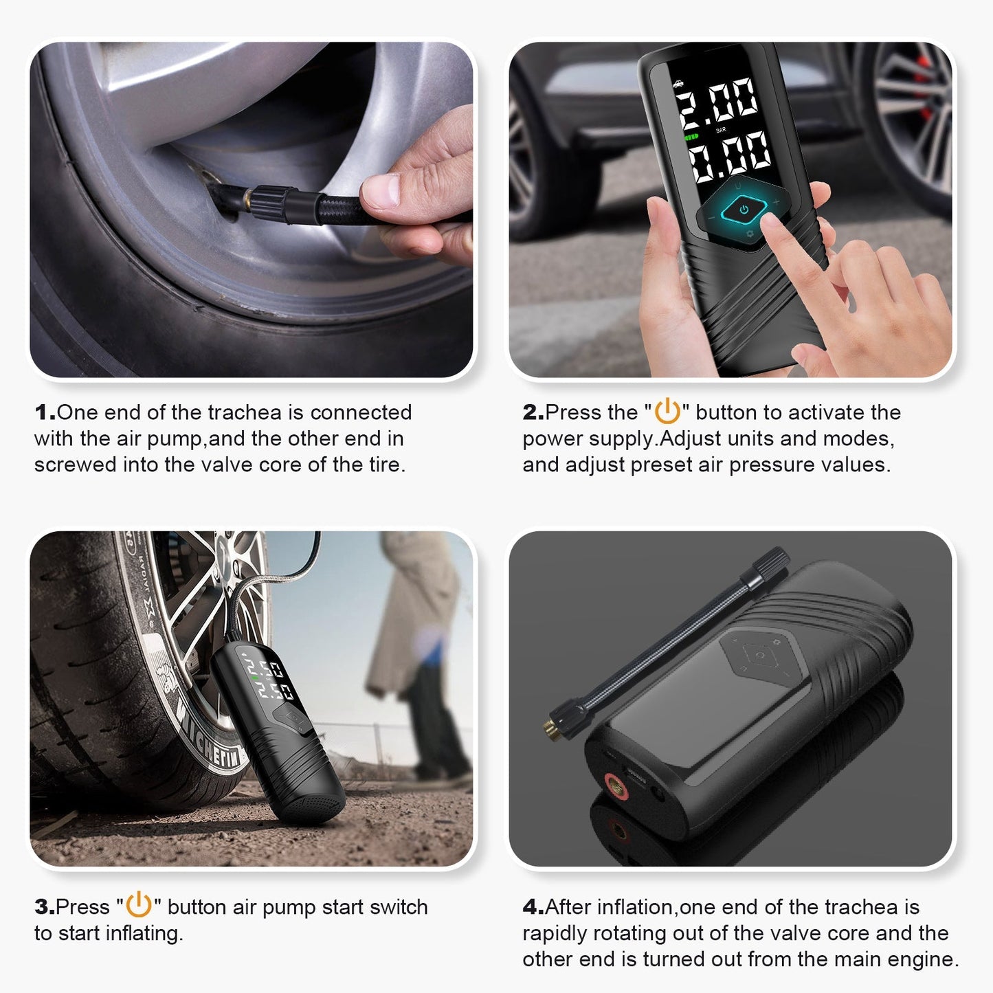 Intelligent Tire Pump for Cars