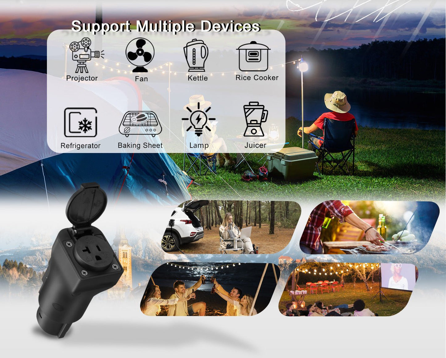 J1772 V2L Discharger Adapter | Vehicle-To-Load