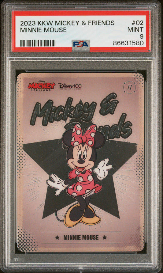 2023 KAKAWOW HOTBOX MICKEY & FRIENDS CHEERFUL TIMES MINNIE MOUSE 2 PSA 9