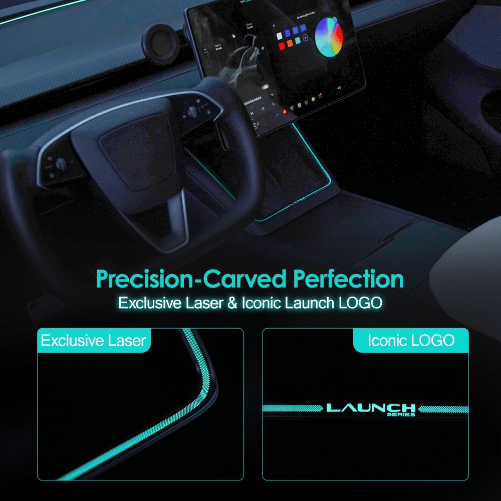 Laser-Carved Ambient Light for Model Y Juniper Wireless Charging Port