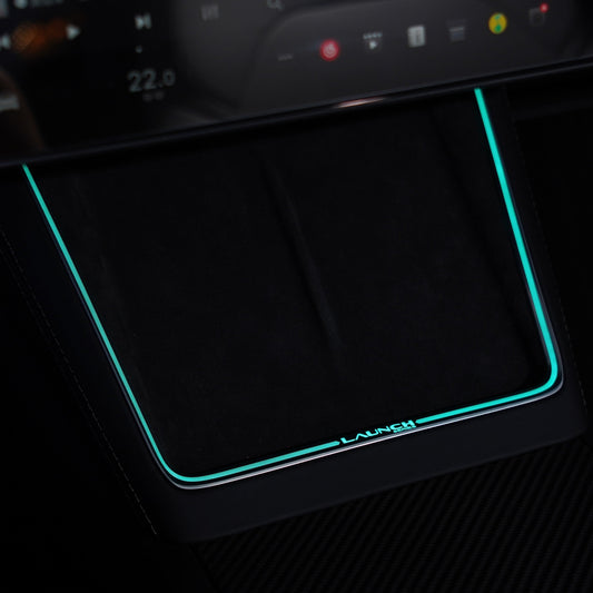 Laser-Carved Ambient Light for Model Y Juniper Wireless Charging Port