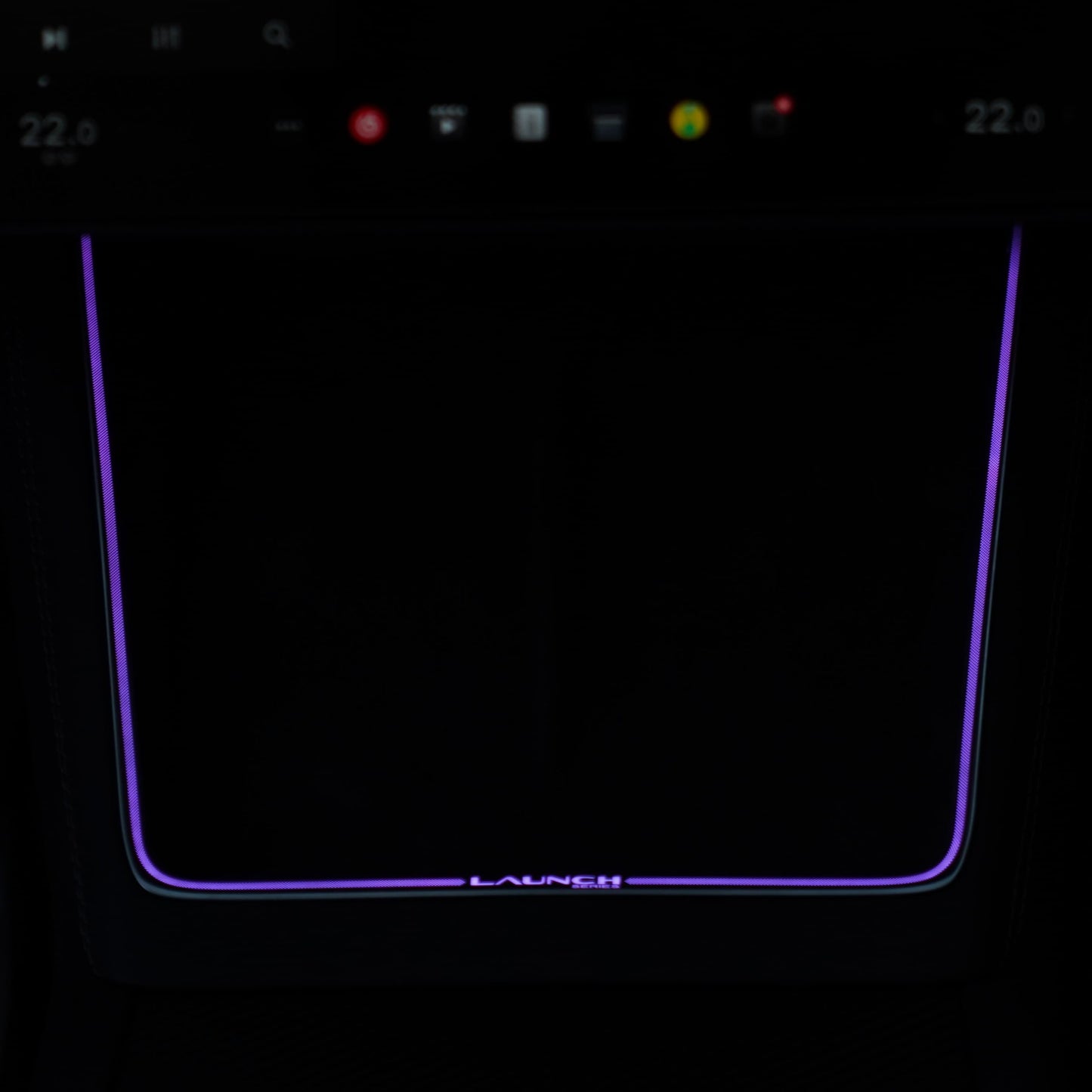 Laser-Carved Ambient Light for Model Y Juniper Wireless Charging Port