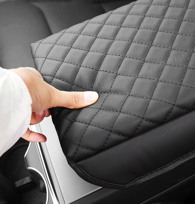 Leather Armrest Cover for Tesla Model 3 Highland / Model Y Juniper