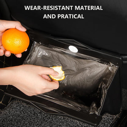 LED Car Trash Can | Waterproof, Leather Hanging Garbage Bag
